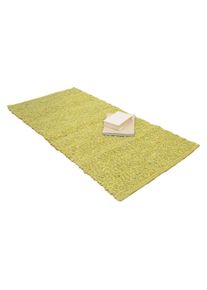 Scheerwollen vloerkleed "Sobria-Colora" | 60x120 cm | groen | allnatura
