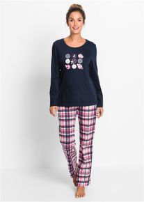 bonprix Femei Pijama, albastru, 48/50