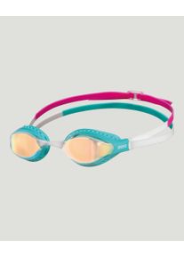 arena Swim Goggles - Unisex - yellow copper-turquoise-multi - Size: One size fits all - Air Speed Mirror Goggles