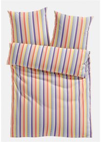 bonprix Lenjerie de pat cu dungi, multicolor, 1x 80/80 cm, 1x 135/200 cm