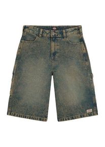 Dickies Carpenter Denim Jort Szorty yellow fade indigo Damskie W25