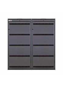 Cutia de gunoi Dagobert 2er (120 litri) - 2x120 / Antracit (RAL7016) / Copertă