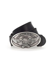 Mustang Curea Bărbaţi negru, Mărimea 105