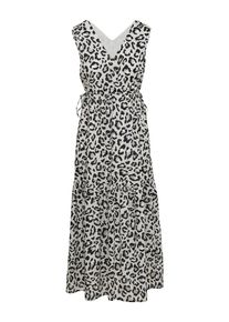 comma, comma casual identity Dames Jurk lichtgrijs / zwart 42