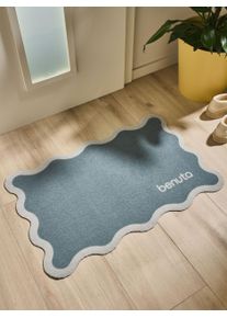 benuta Paillasson Curl Gris 50x80 cm - Tapis poil court design moderne pour salon