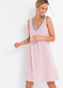 Nachtjapon met LENZING™ ECOVERO™ - roze - maat 56/58 (3XL) - viscose - bonprix