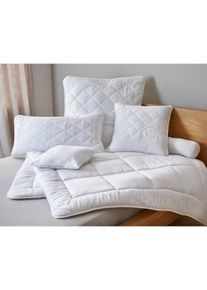Microvezel dekbed medium - wit - maat 135x200 cm - microvezel - bonprix