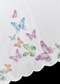 Valletje met geborduurde vlinders - roze - maat 30x85 cm - bonprix