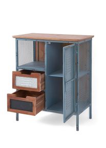 Kast in locker design - blauw - maat 72x60 cm - bonprix