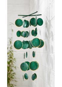 Windgong met schelpen - groen - maat 50 cm - bonprix