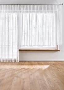 Transparant gordijn van jacquard - beige - maat 7 (h/b: 225/300 cm) - bonprix