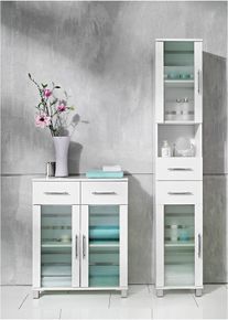 Hoge smalle kast - wit - maat 185x34 cm - bonprix