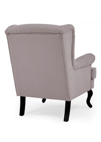 Oorfauteuil met gedraaide poten - grijs - maat Onesize - bonprix