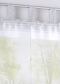 Transparant vouwgordijn effen - wit - maat 2 (h/b: 170/60 cm) - bonprix
