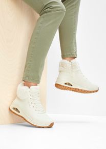 Skechers veterboots met memory foam - beige - maat 36 - bonprix