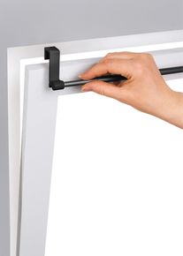 Uitschuifbare gordijnroede - zwart - maat 90-130 cm - bonprix