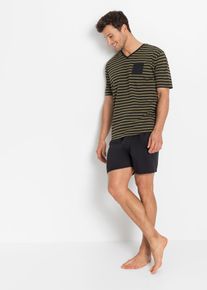 Shortama - zwart - maat 64/66 (3XL) - met katoen - bonprix