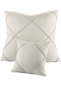 Sprei met ruiten - beige - maat 220x250 cm - bonprix