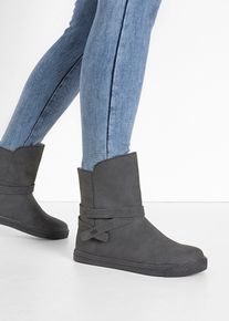 Boots - grijs - maat 38 - vegan - bonprix
