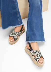 Plateau sandalen - beige - maat 36 - vegan - bonprix