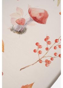 Tafelkleed met herfstprint - bruin - maat 85x85 cm - microvezel - bonprix