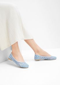 Ballerina's - blauw - maat 43 - vegan - bonprix