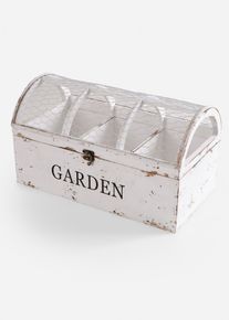 Tuindecoratie plantenbak - wit - maat Onesize - bonprix