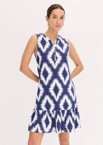 Jersey jurk - blauw - maat 56/58 (3XL) - met katoen - bonprix