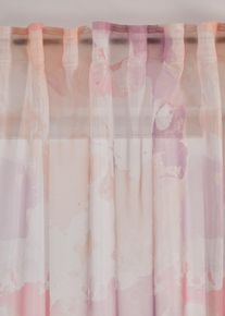 Gordijn met print (2 stuks) - roze - maat 245x140 cm - bonprix