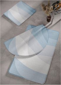 Badmat met memory foam - blauw - maat 50x80 cm - bonprix