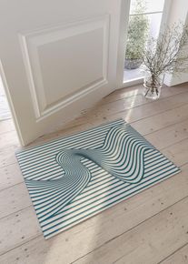 Deurmat met plastisch motief - blauw - maat 38x59 cm - bonprix
