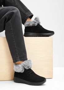 Skechers veterboots - zwart - maat 36 - bonprix
