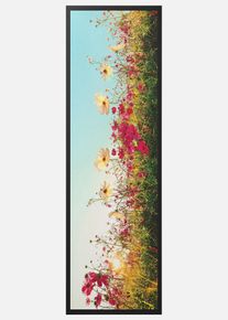 Deurmat met bloemenweide - meerkleurig - maat 38x59 cm - bonprix