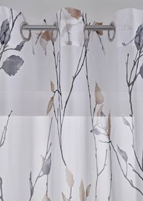 Gordijn met gerecycled polyester (1 stuk) - beige - maat 245x144 cm - bonprix
