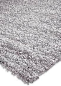 Hoogpolig vloerkleed - grijs - maat 60x100 cm - bonprix