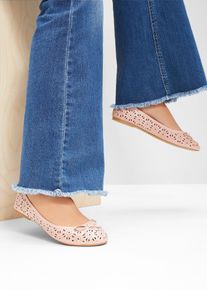 Ballerina's in comfortabele wijdte - roze - maat 42 - vegan - bonprix