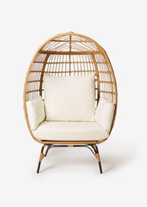 Rotan loungestoel - beige - maat Onesize - bonprix