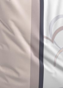 Dekbedovertrek met harten - beige - maat 135x200 cm - 100% katoen - bonprix