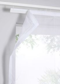 Transparant vouwgordijn met sierplooien - wit - maat 2 (h/b: 155/80 cm) - bonprix