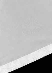 Vouwgordijn van lichte voile - wit - maat 5 (h/b: 155/140 cm) - bonprix