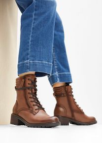 Jana veterboots met comfortabele wijdte - bruin - maat 38 - bonprix