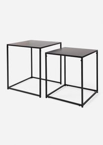 Bijzettafel (2-dlg. set) - zwart - maat Onesize - bonprix