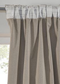 Verduisteringsgordijn van gerecycled polyester met structuur (1 stuk) - beige - maat 245x130 cm - bonprix