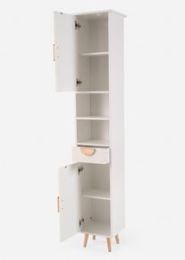 Hoge badkamerkast - wit - maat 185x35 cm - bonprix
