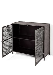 Kast - grijs - maat 74x85 cm - bonprix