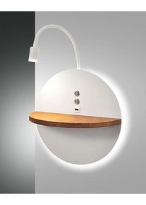 Fabas Luce Dual LED-Wandleuchte Innenbeleuchtung holz/weiß
