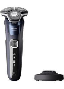 Philips Bodycare S5885/25 Rotationsrasierer Herren Nass-Trockenrasierer Präzisionstrimmer blau