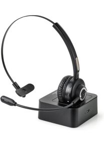 Renkforce RF-PHS-500 Telefon Over Ear Headset Bluetooth Mikrofon-Rauschunterdrückung schwarz
