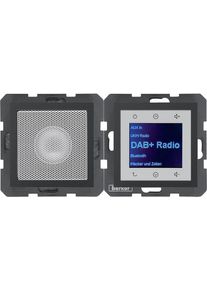 Berker 29801606 Radio touch mit Lautsprecher, DAB+, B.x, anthrazit matt