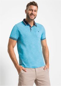 Poloshirt aus reiner Baumwolle, blau, Gr&ouml;&szlig;e 56/58 (XL), 100% Baumwolle, bonprix